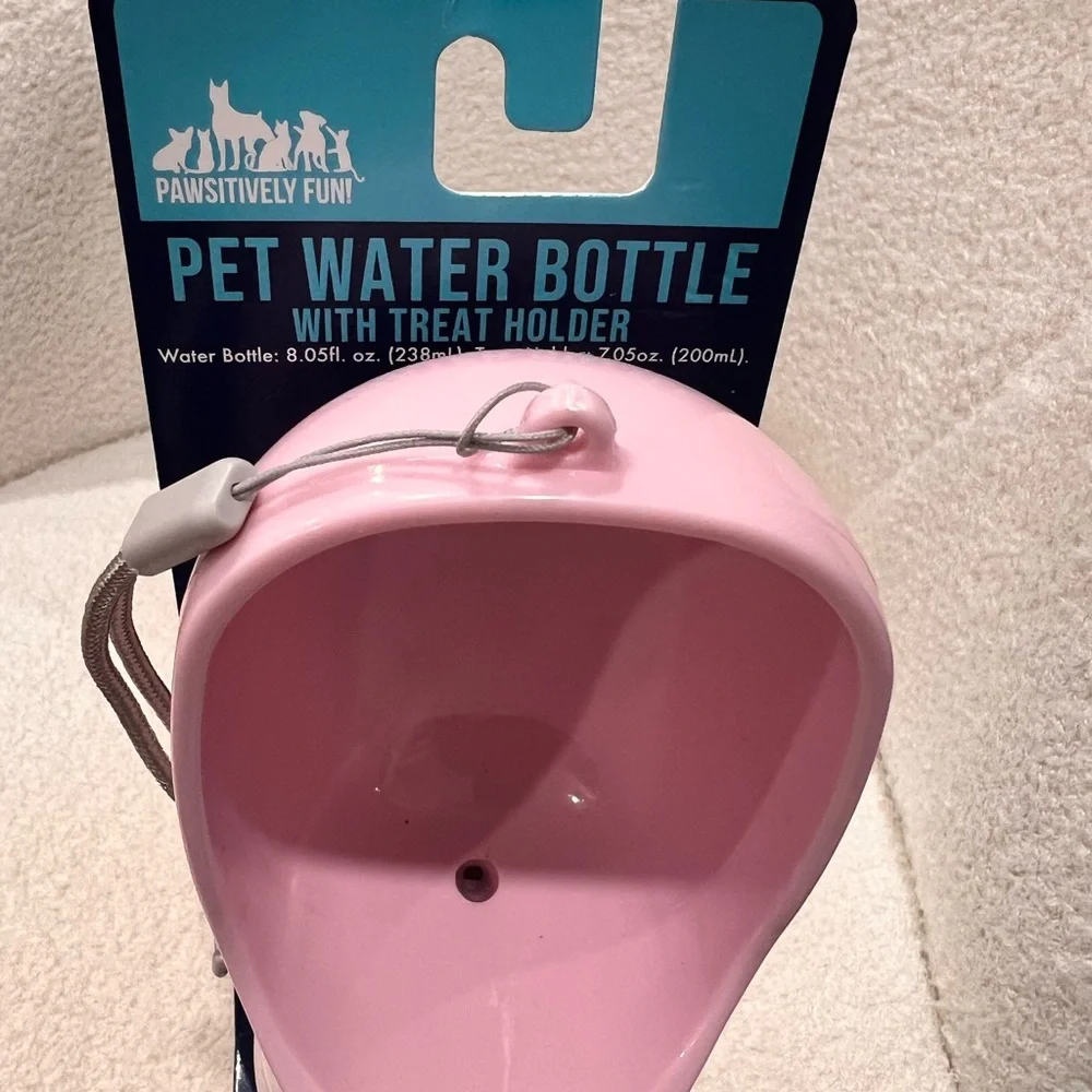 Pink Portable Pet Water Bottle